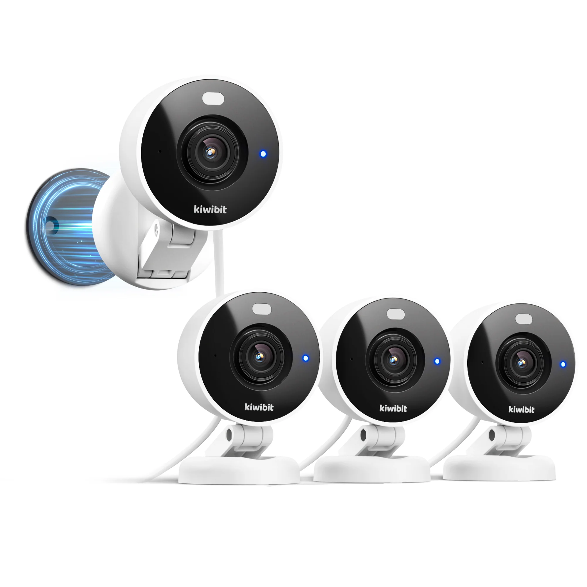 Kiwibit 2K Wired Security Camera with Magnetic Mount