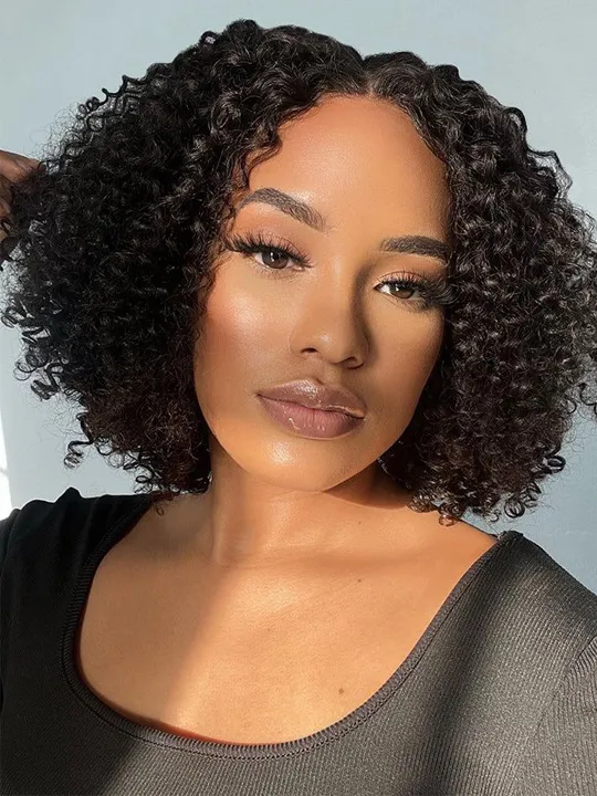 Glueless 6x6x1 Lace Part Bob Wig Silky Press Yaki Straight Hair Pre Cut Ready to Go Bob Wig