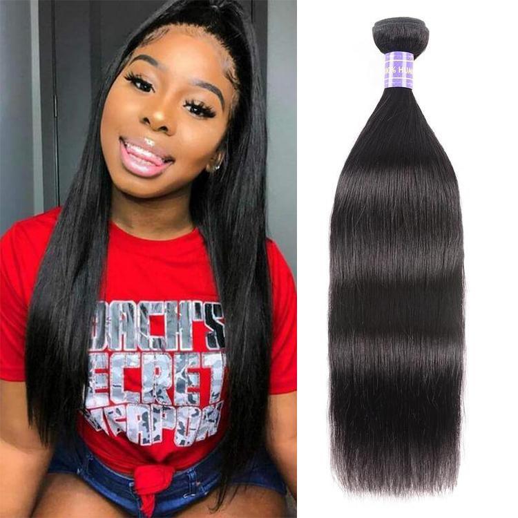 Klaiyi Remy Hair Brazilian Straight Hair 1 Bundle Deal 100% Human Hair Youth Series, 8inch
