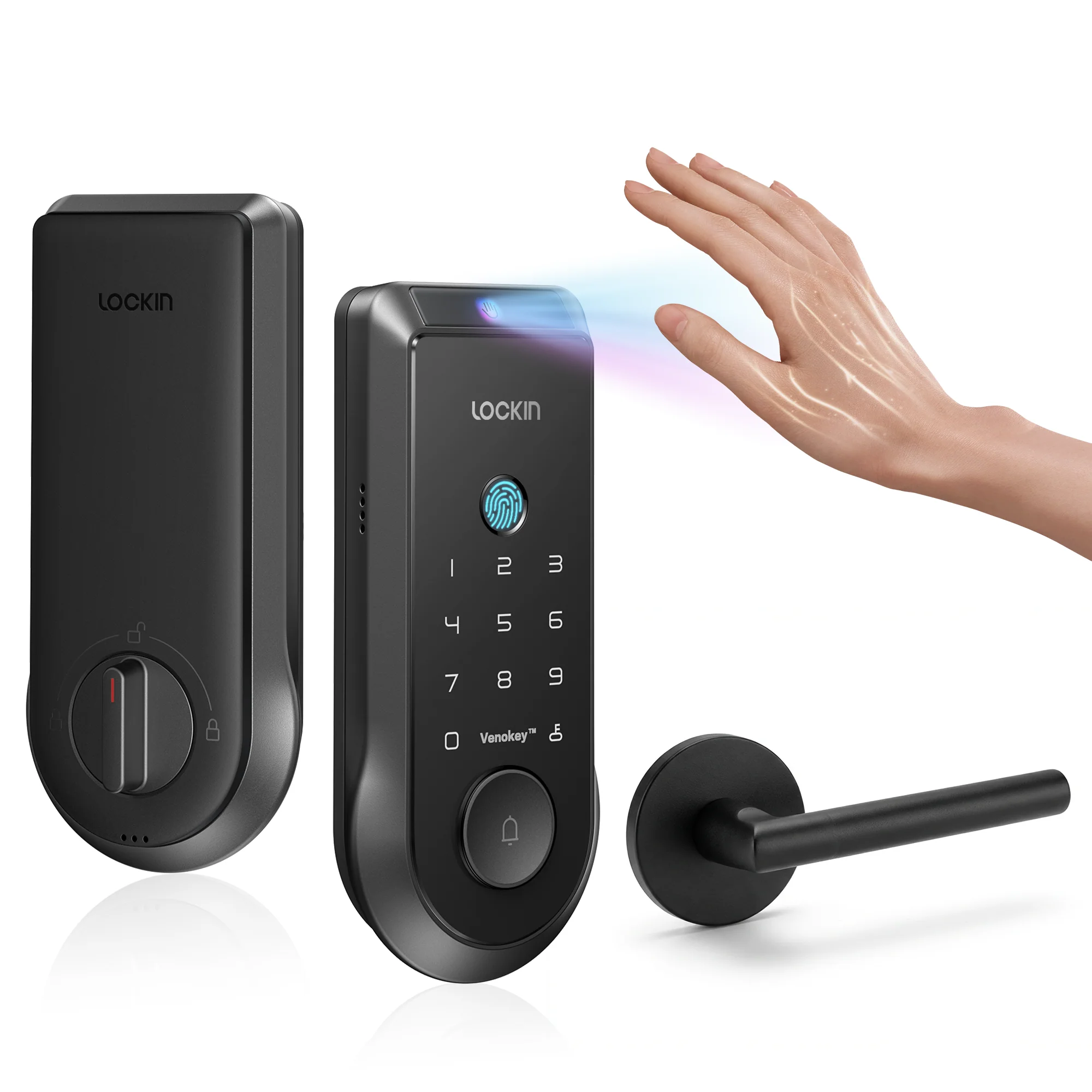 Veno Palm Vein Recognition Smart Lock - Veno Palm Vein Recognition Smart Lock with Door Lever